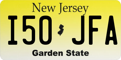 NJ license plate I50JFA