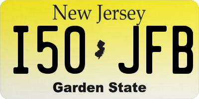 NJ license plate I50JFB