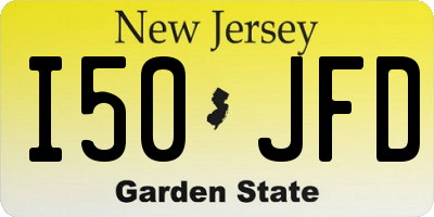 NJ license plate I50JFD