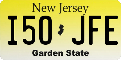 NJ license plate I50JFE