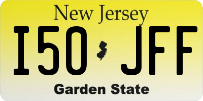 NJ license plate I50JFF