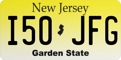 NJ license plate I50JFG