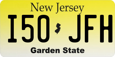 NJ license plate I50JFH