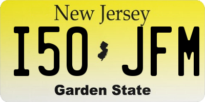 NJ license plate I50JFM