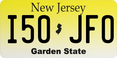 NJ license plate I50JFO
