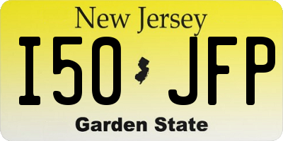 NJ license plate I50JFP