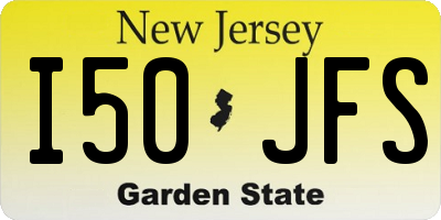 NJ license plate I50JFS