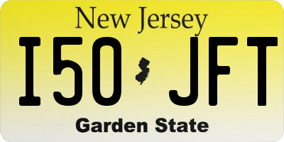 NJ license plate I50JFT