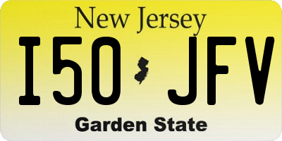 NJ license plate I50JFV