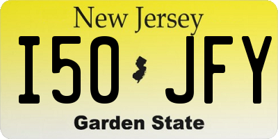 NJ license plate I50JFY