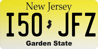 NJ license plate I50JFZ