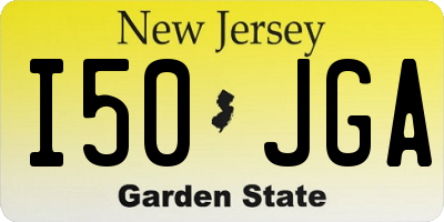 NJ license plate I50JGA