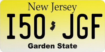 NJ license plate I50JGF