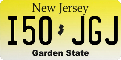 NJ license plate I50JGJ