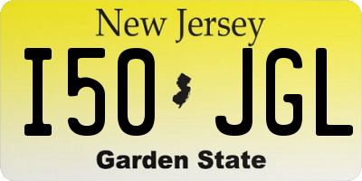 NJ license plate I50JGL