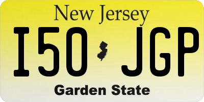 NJ license plate I50JGP