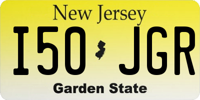 NJ license plate I50JGR