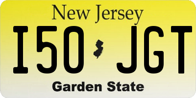NJ license plate I50JGT