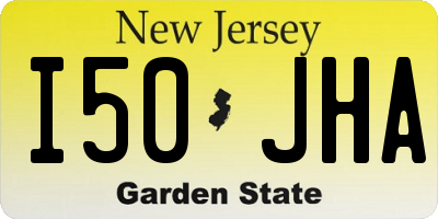 NJ license plate I50JHA