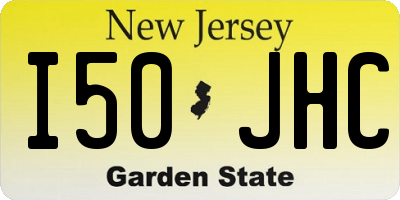 NJ license plate I50JHC