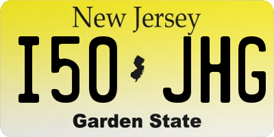 NJ license plate I50JHG