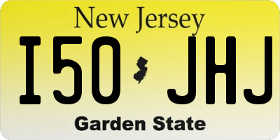 NJ license plate I50JHJ