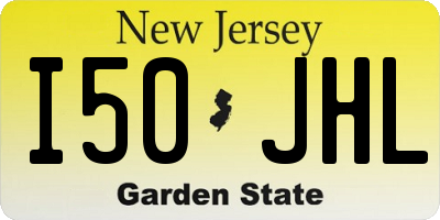 NJ license plate I50JHL