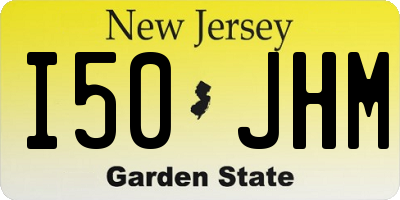 NJ license plate I50JHM