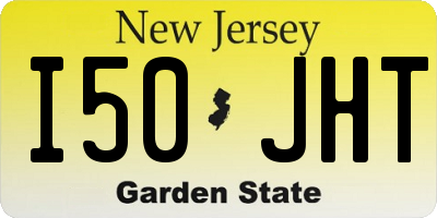 NJ license plate I50JHT