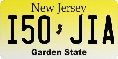 NJ license plate I50JIA