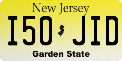 NJ license plate I50JID
