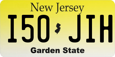NJ license plate I50JIH