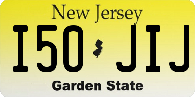 NJ license plate I50JIJ