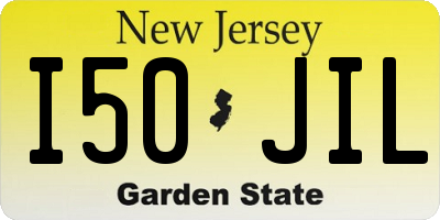 NJ license plate I50JIL