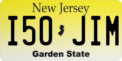 NJ license plate I50JIM