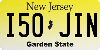 NJ license plate I50JIN