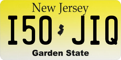 NJ license plate I50JIQ