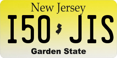 NJ license plate I50JIS