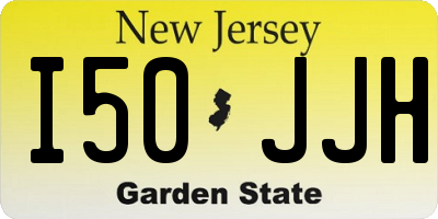 NJ license plate I50JJH