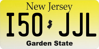 NJ license plate I50JJL