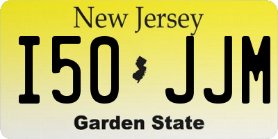 NJ license plate I50JJM