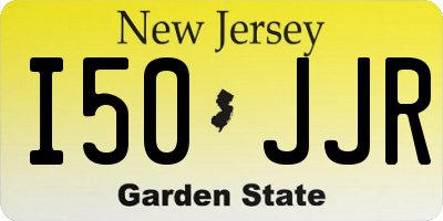 NJ license plate I50JJR