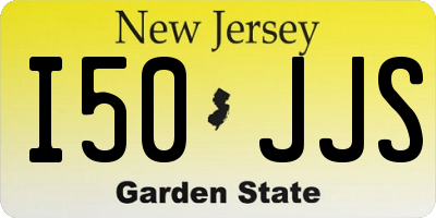 NJ license plate I50JJS