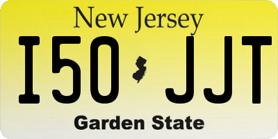 NJ license plate I50JJT