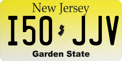 NJ license plate I50JJV