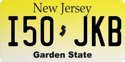 NJ license plate I50JKB