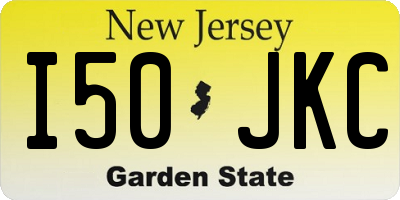 NJ license plate I50JKC