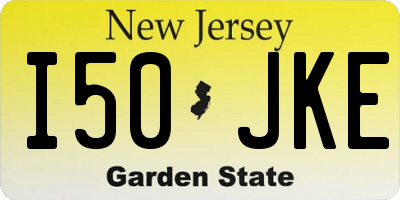 NJ license plate I50JKE