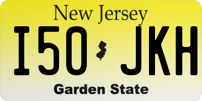 NJ license plate I50JKH