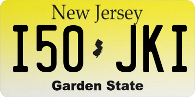 NJ license plate I50JKI